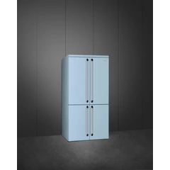 SMEG SZABADONÁLLÓ HŰTŐ ÉS FAGYASZTÓ, Victoria design, 91,5x187 cm, francia ajtó, világoskék