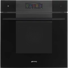 SMEG OMNICHEF HÁROM AZ EGYBEN SÜTŐ, Linea design, Galileo, 60 cm, nagy TFT, mélyfekete üveg