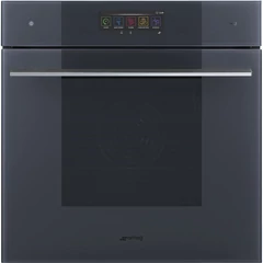 SMEG OMNICHEF HÁROM AZ EGYBEN SÜTŐ, Linea design, Galileo, 60 cm, nagy TFT, neptune szürke üveg
