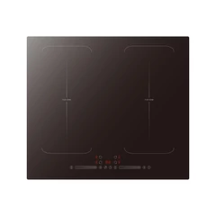 EVIDO VETRO 60DB indukciós főzőlap, 60 cm, 2 db multizone, fekete