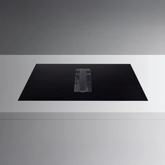 Falmec ZERO EASY 84 cm indukciós főzőlap beépített elszívóval (keringetés), matt fekete, 2 bridge 2 normál zóna