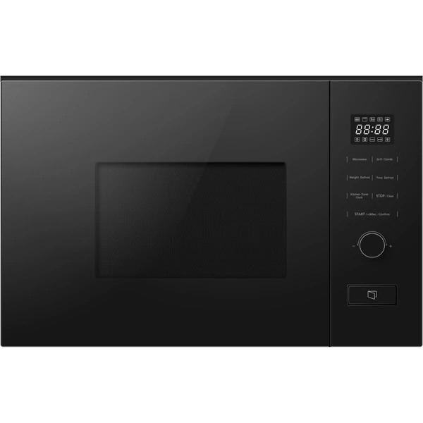 Kluge beépíthető mikrohullámú sütő grillel, 20L, fekete üveg