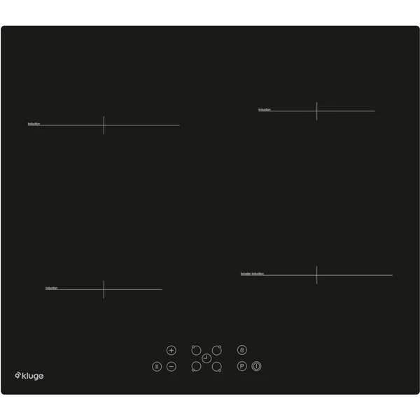 Kluge beépíthető indukciós főzőlap, 60cm, fekete