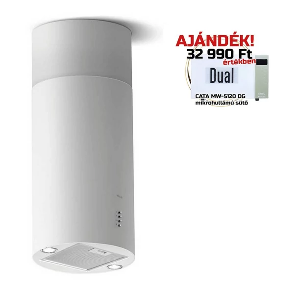 ELICA - Páraelszívó TUBE PRO ISLAND WH MAT/A/43 + Mikro MW-5120B