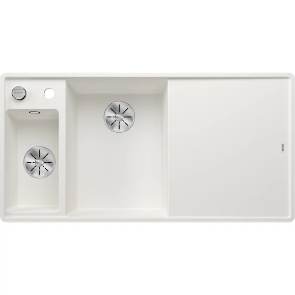 BLANCO AXIA III 6S-F bal fehér üveg t., SZINTBE ÉPÍTÉS