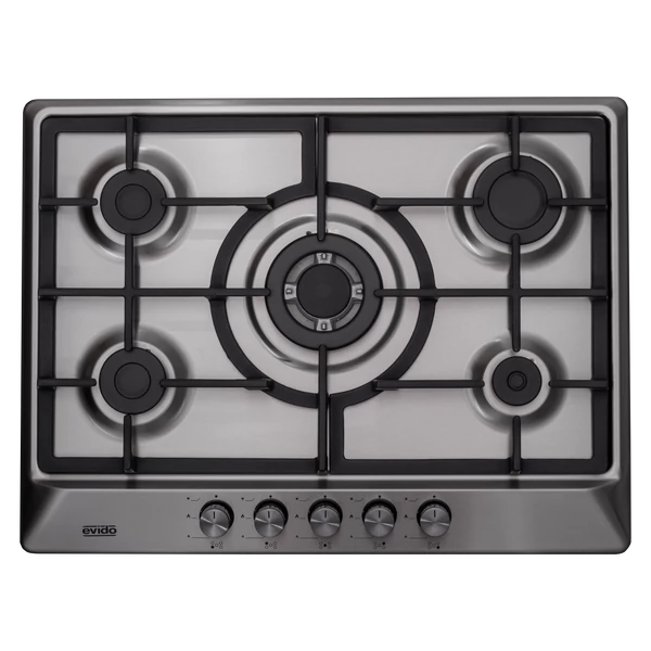 EVIDO VALEO 70X gázfőzőlap,70 cm,WOK,inox