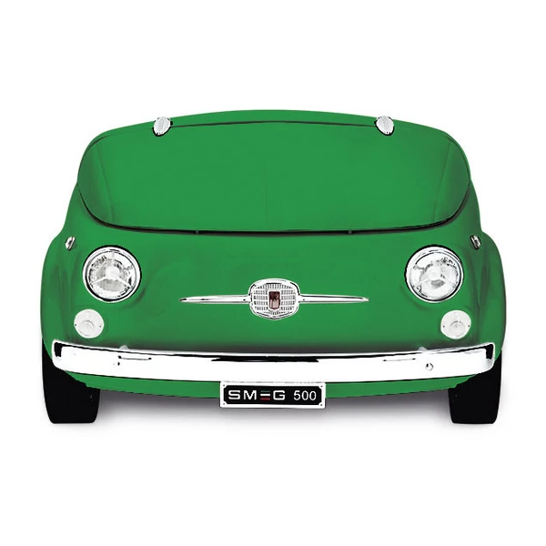 SMEG SZABADONÁLLÓ MINI BAR "Fiat500", retro, 128x86,5 cm, zöld