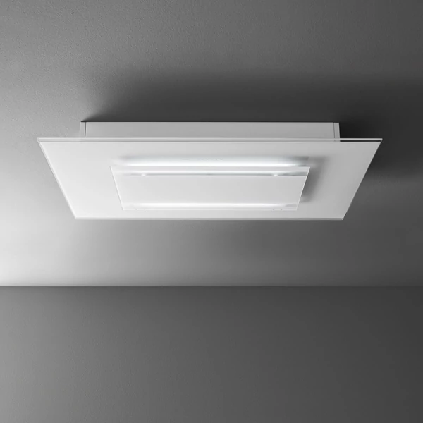 FALMEC AURA mennyezeti páraelszívó, 120 cm, fehér üveg