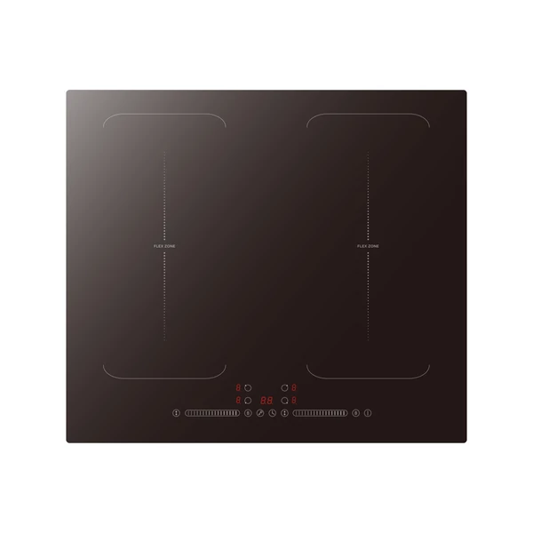 EVIDO VETRO 60DB indukciós főzőlap, 60 cm, 2 db multizone, fekete