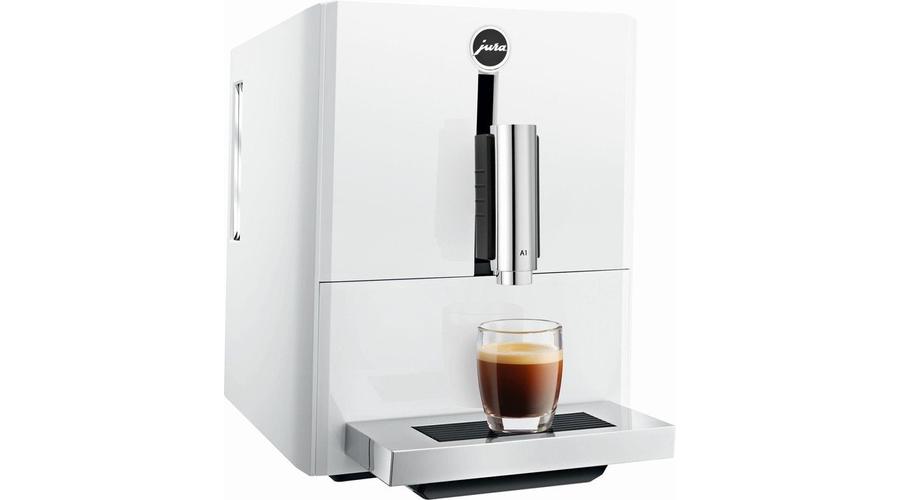 Jura A1 fehér PIANO WHITE automata kávéfőző, de kapható fekete színben is Jura A1 fehér PIANO WHITE automata kávéfőző, de kapható fekete színben is