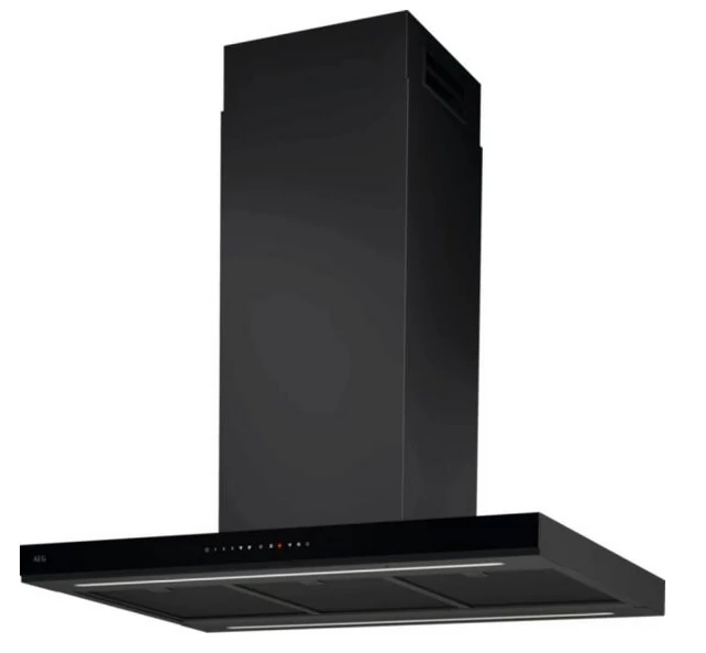 Aeg GI87D91CB Sziget páraelszívó, 90 cm, matt fekete, 3+2 fokozatú, Hob2Hood, AuroraTech, SilenceTech