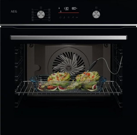Aeg OA5CB531AB Wifi, SteamBake sütő, fekete, vezérlés: benyomható tekerőgomb EXPlore LED kijelzővel