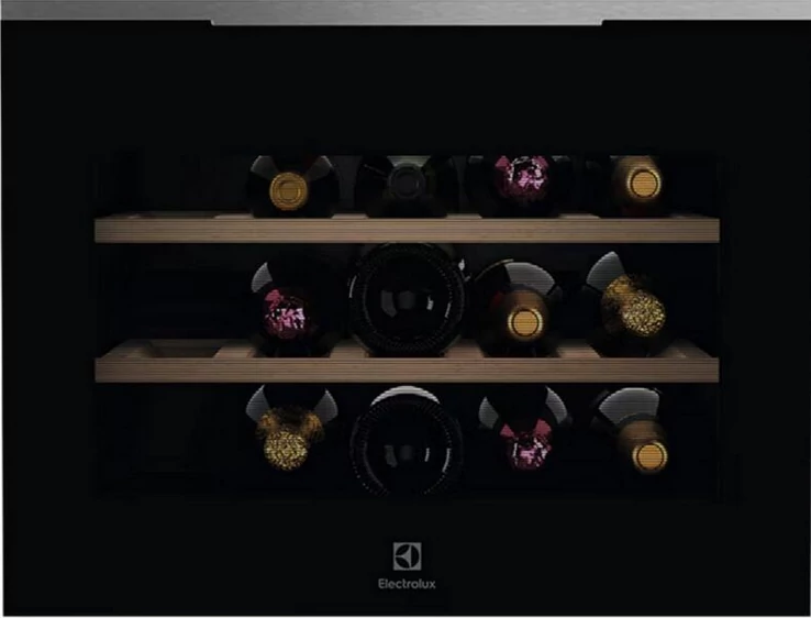 Electrolux KBW6X beépíthető borhűtő 49liter nettó kapacitás, 15db bordeaux-i palack
