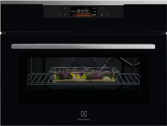 Electrolux KVLBE09X Wifi; CombiQuick sütő/mikró; MealAssist, inox, vezérlés: EXCite, űrtartalom: 44 l, maghőmérő