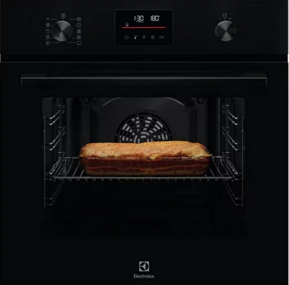 Electrolux LOF4P06BK SurroundCook sütő, MealAssist funkció, fekete, vezérlés: EXCite érintőkijelző, pirolitikus, teleszkópos sütősín