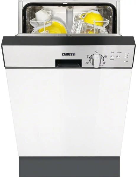 Zanussi ZDN11002XA 45cm-es beépíthető mosogatógép, A energiaosztály, nemesacél kezelőpanel, 9terítékes