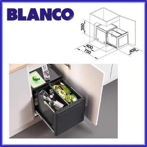 BLANCO BOTTON PRO 45/2 szemetes (automata)