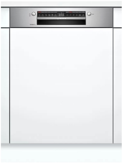 Bosch SMI6TCS00E beépíthető mosogatógép, nemesacél WiFi, A++, 60cm széles, 8  program, 14teríték