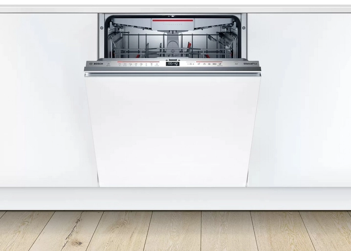 Bosch SMV6ZCX49E teljesen beépíthető mosogatógép, 60cm széles, 14 teríték, WiFi, Zeolith