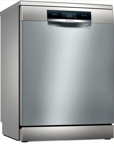 Bosch SMS8YCI01E szabadonálló mosogatógép, inox, WiFi 14teríték, Zeolith, autó ajtónyítás