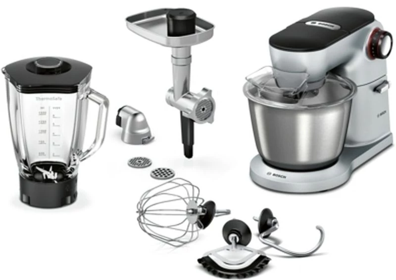 Bosch MUM9B34S27 robotgép fém házzal, 1400W, 5,5literes keverőtál, SmartDough tésztaszenzor