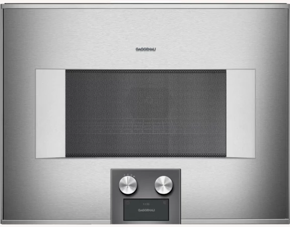 Gaggenau BM 455 110 beépíthető kombi sütő-mikró, ezüst, 400-as széria, 60 cm, balos