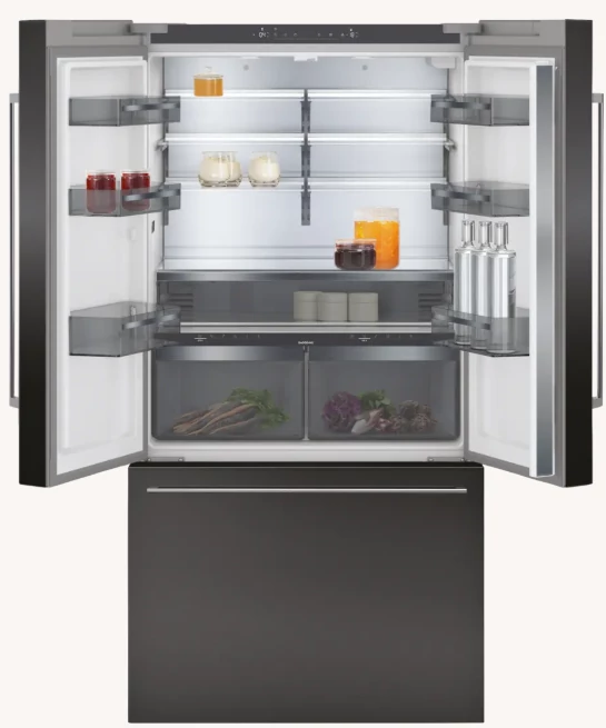 Gaggenau RY 295 350 beépíthető kombinált hűtő, French door, NoFrost, alul fagyasztóval