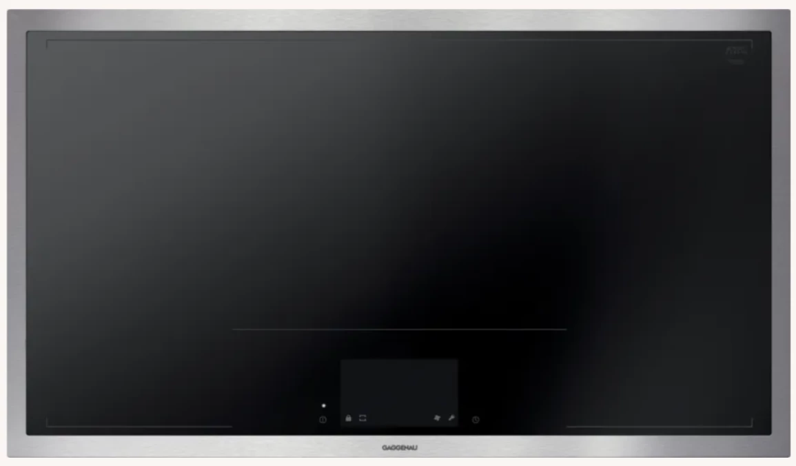 Gaggenau CX 492 101 Prémium minőségű indukciós főzőlap szélessége 90 cm széles, nemesacél szegéllyel