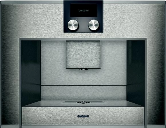 Gaggenau CM 450 112 beépíthető kávéfőző, jobbos, nemesacél 60 cm széles