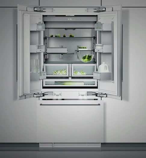 GAGGENAU RY 492-305 beépíthető kombinált hűtő, NoFrost French Door, alul fagyasztóval