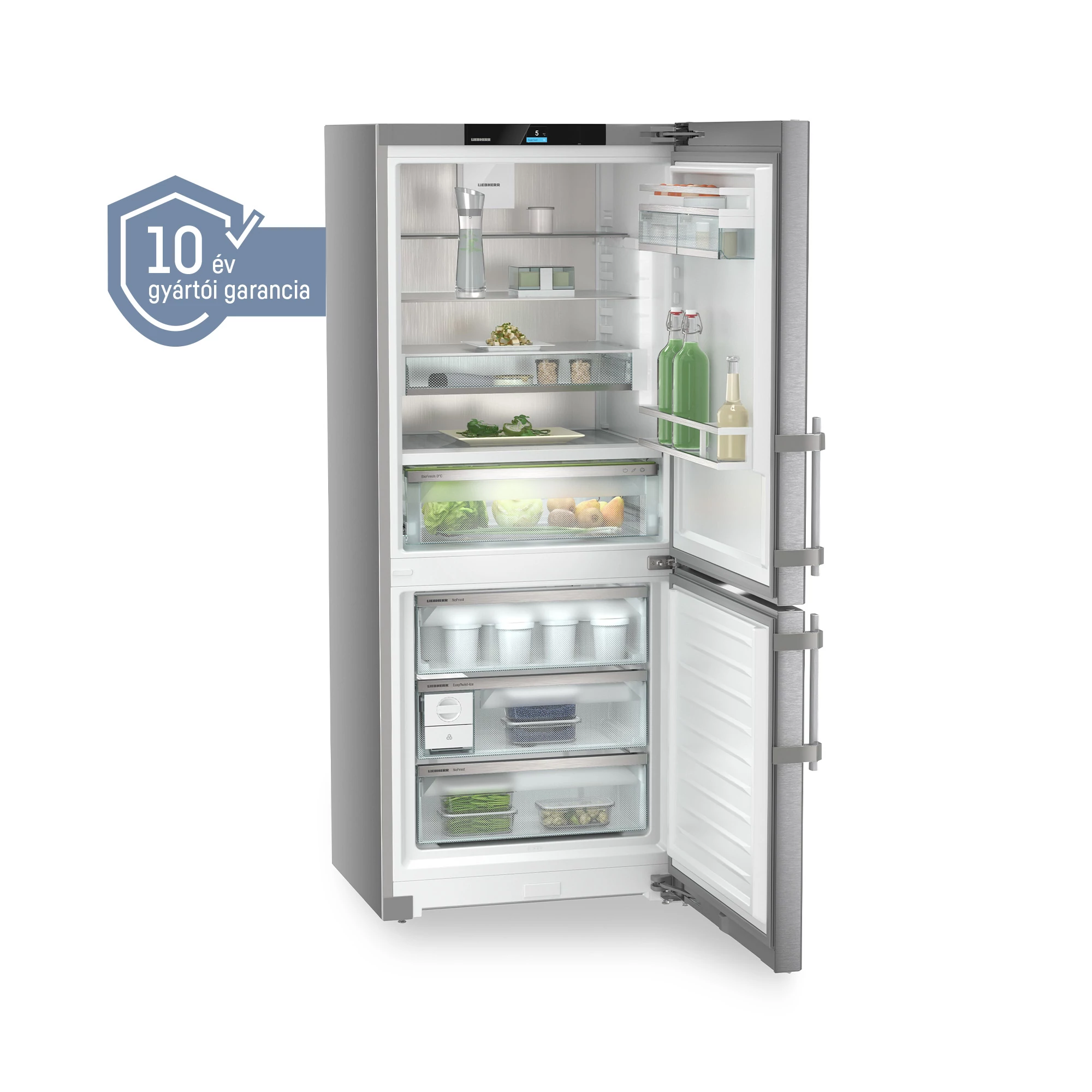Liebherr CBNsdc 765i Prime BioFresh NoFrost hűtő-fagyasztó, 186cm magas, 75széles, 10év garancia