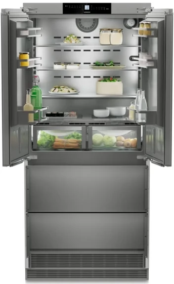 Liebherr ECBNe 8872 BioFresh NoFrost  beépíthető hűtő-fagyasztó, 203cm magas, 91,5 széles, FrenchDoor