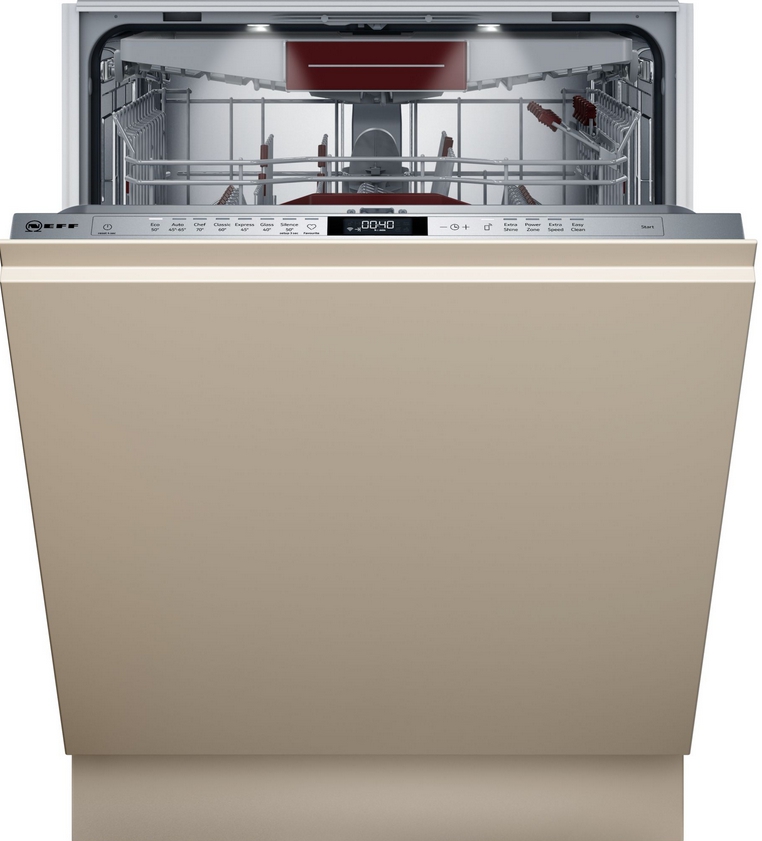 Neff S157ZCX01E teljesen beépíthető mosogatógép, 60cm, TimeLight, WiFi, NeffCollection