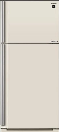 Sharp SJXE680MBE felül fagyasztós NoFrost hűtő, bézs színű, 536 literes, A++, 85cm széles