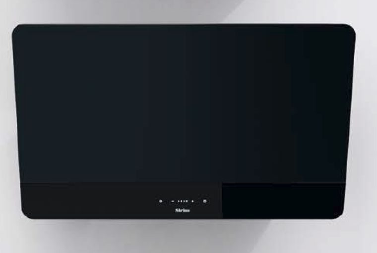 Sirius SLTC 93 fekete színű fali páraelszívó szélessége 80 cm