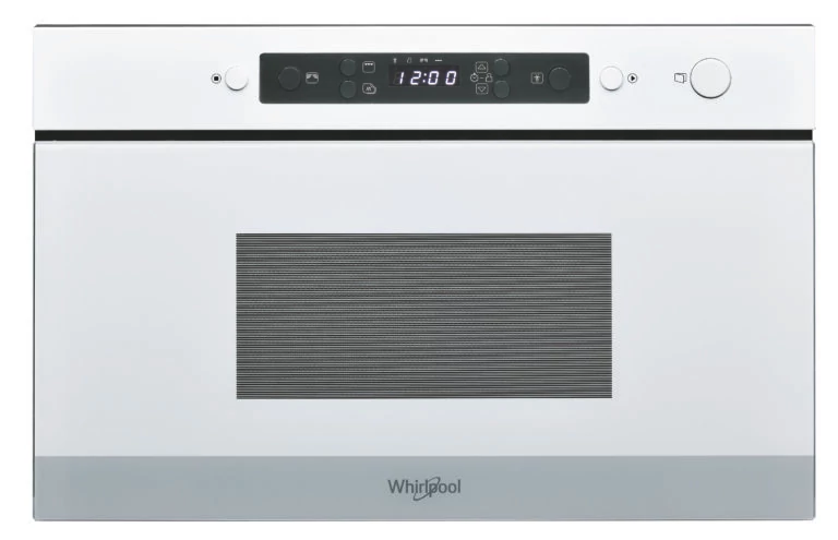 Whirlpool AMW 4920 WH beépíthető mikró, fehér színben, 22 literes, 38cm magas, grill