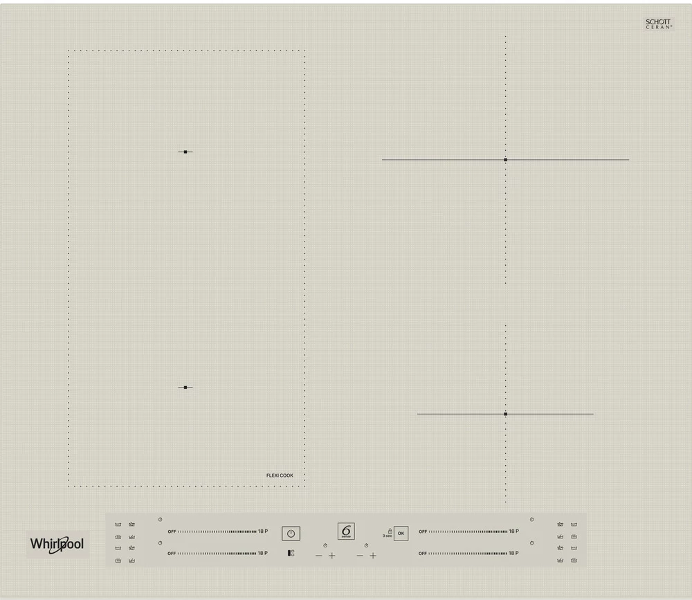 Whirlpool WL S2760 BF/S beépíthető indukciós főzőlap (PremiumSlider vezérlés)