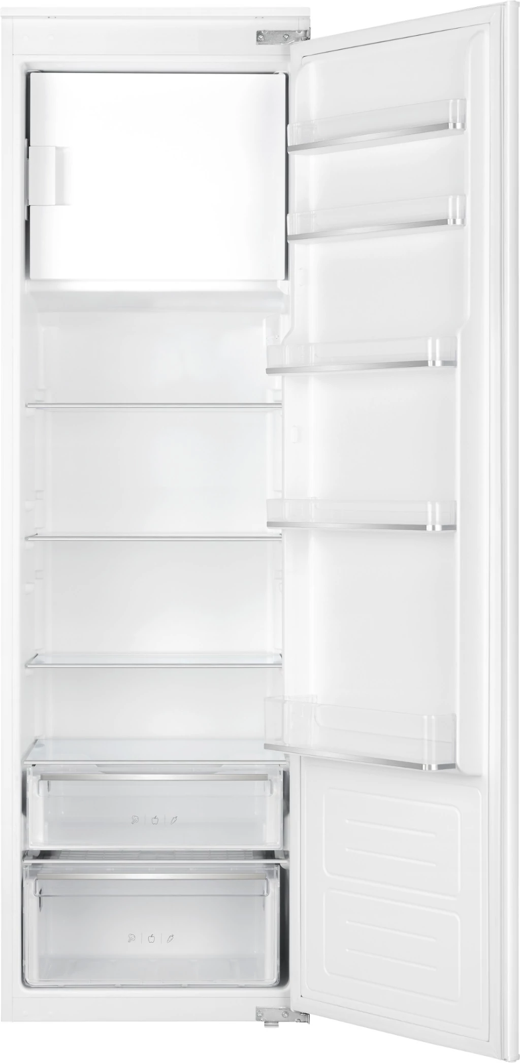 Kluge beépíthető hűtőszekrény felül fagyasztórekesszel 253L/33L